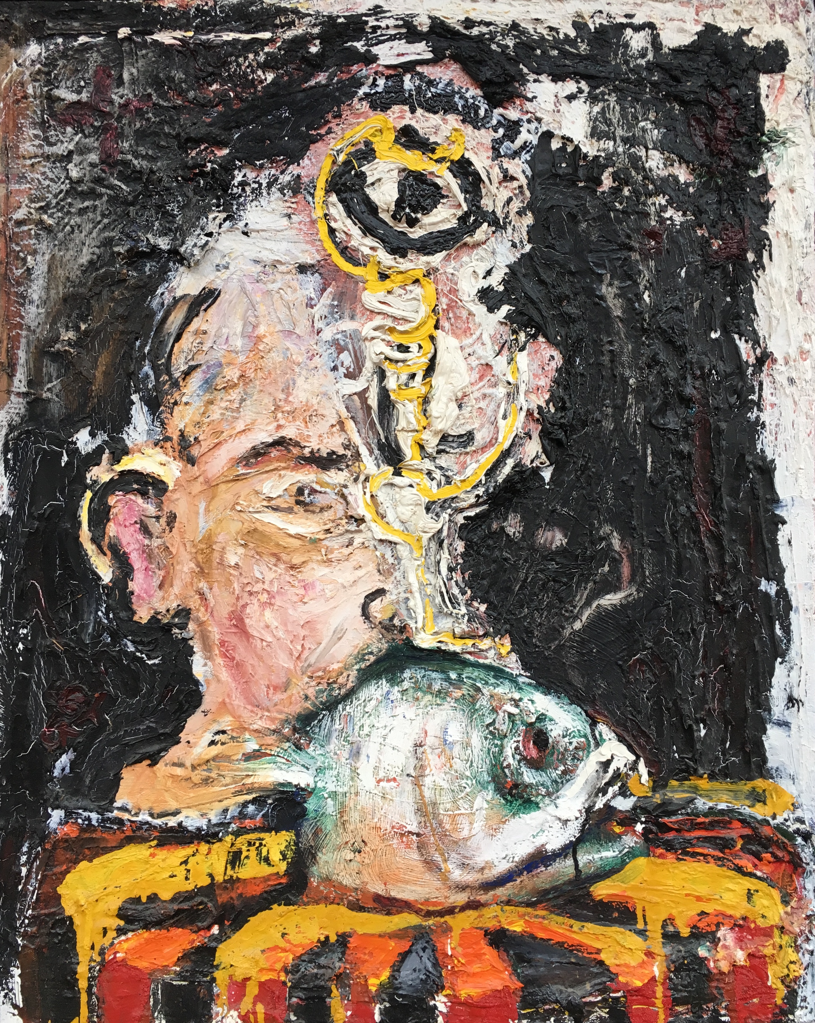 2803x3521 Sam Messer, Expressionist Oil Painting - Sam Painting