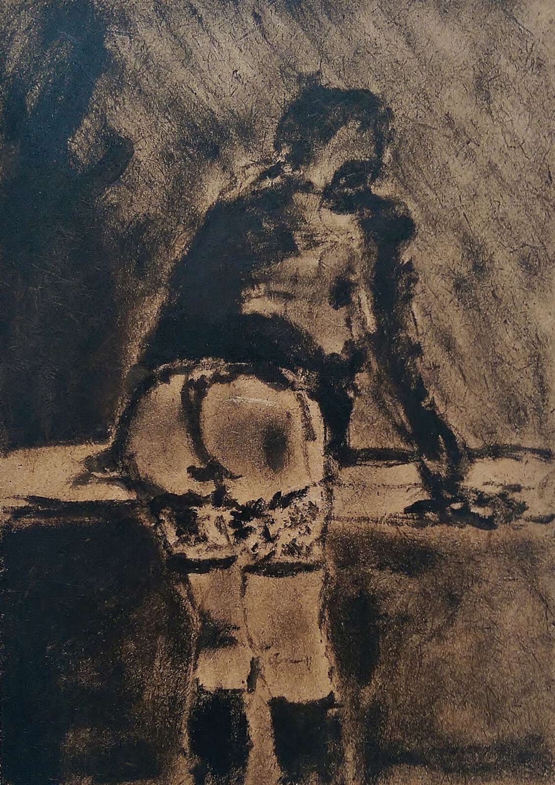 1131x1600 Black Paintings Charlie Smith London - Sam Painting