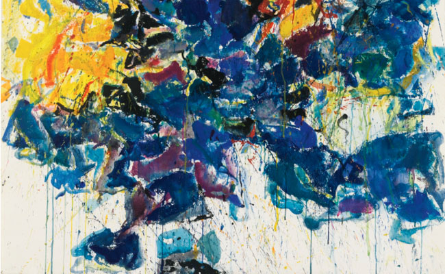 650x400 Blue Symphony By Sam Francis. Gouache And Watercolor On Paper. - Sam Painting