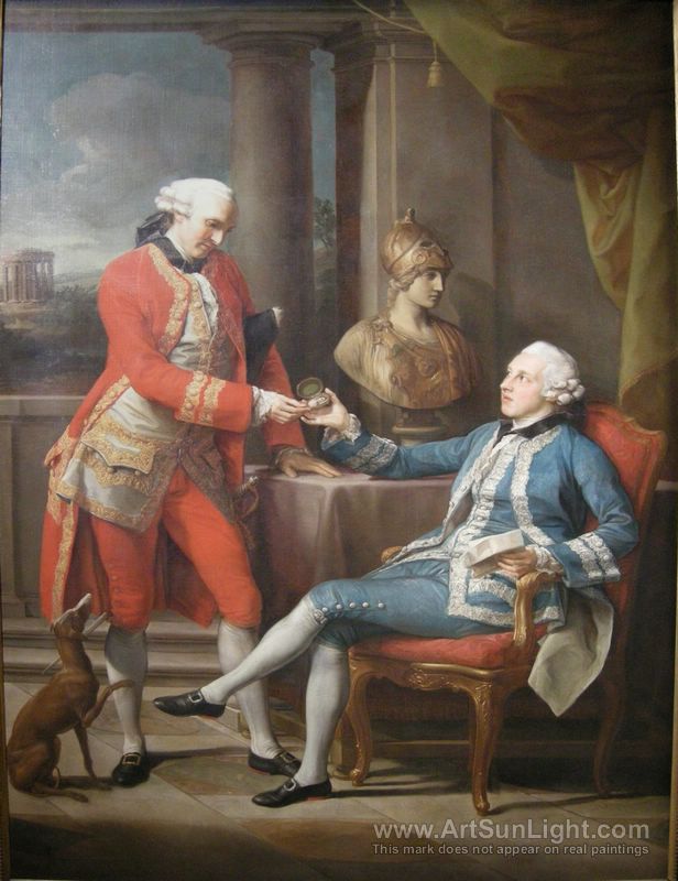 616x800 Sir Sampson Gideon E Un Compagno Ignoto, 1767 - Sampson Painting