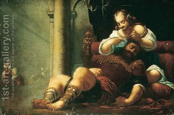 600x397 Samson And Delilah Sebastiano Mazzoni Reproduction 1st Art Gallery - Samson And Delilah Painting