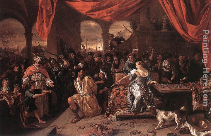 720x464 Jan Steen Samson And Delilah Painting Anysize 50% Off - Samson And Delilah Painting