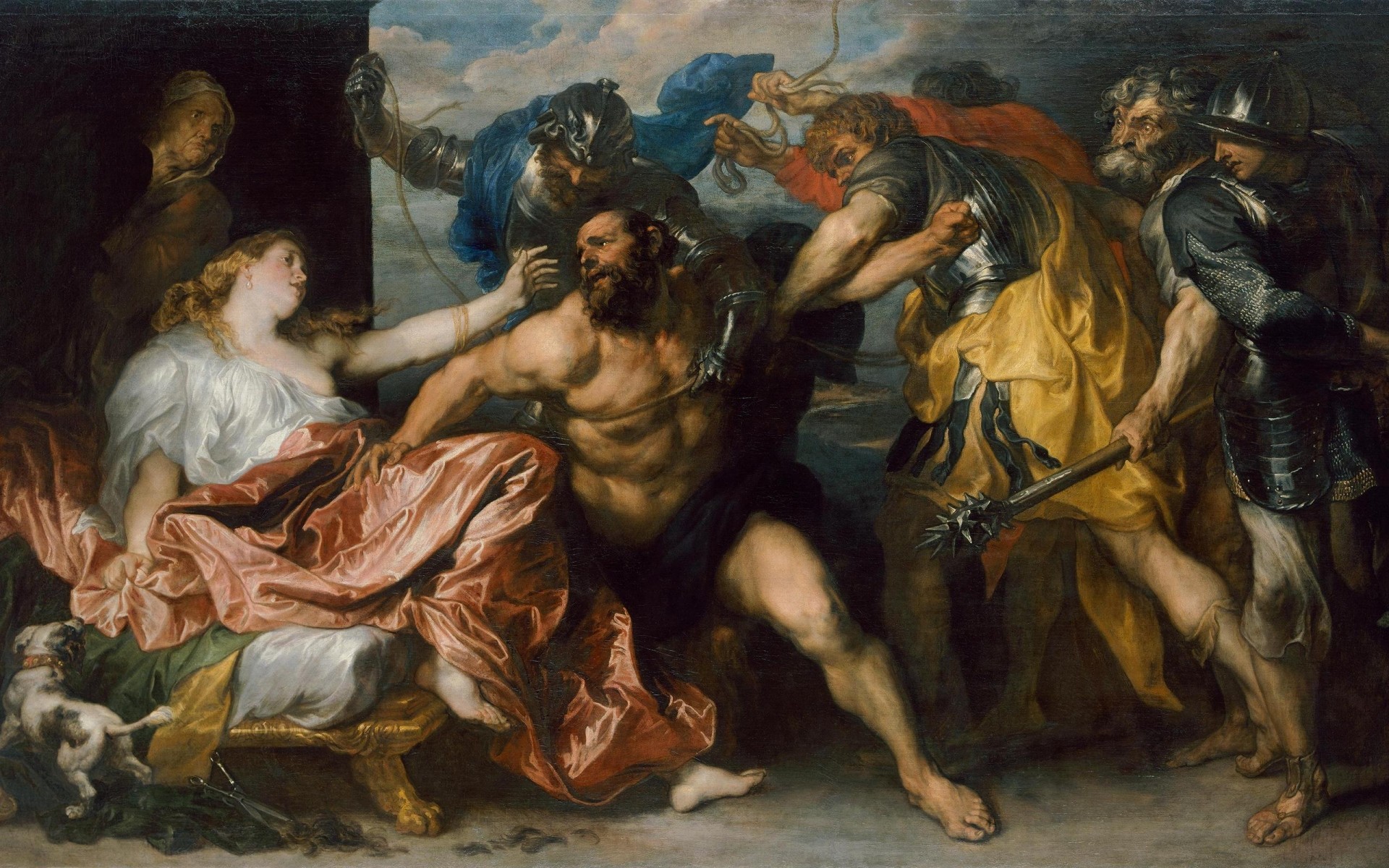 1920x1200 The Taking Of Samson Painting. Android Wallpapers For Free. - Samson Painting