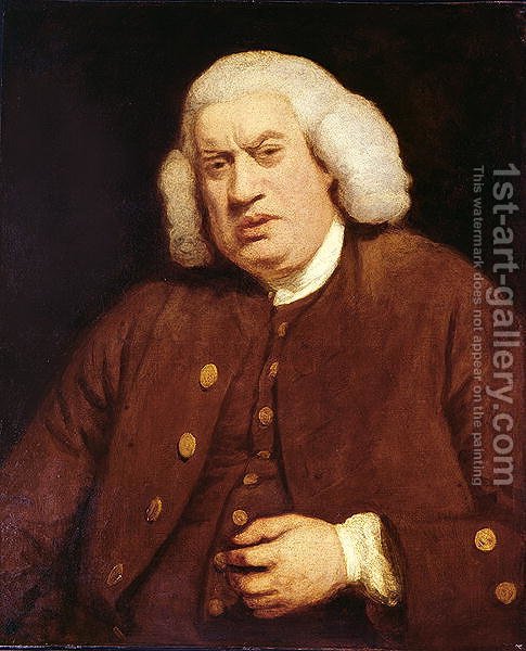 485x600 Portrait Of Dr. Samuel Johnson 1709 84 Sir Joshua Reynolds - Samuel Johnson Painting