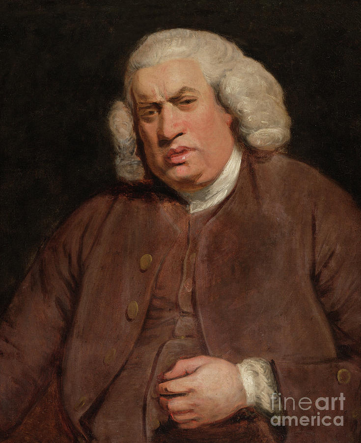 735x900 Samuel Johnson Painting By Joshua Reynolds - Samuel Johnson Painting