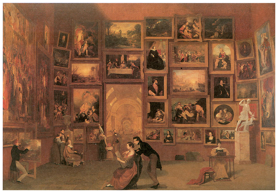900x623 Gallery Of The Louvre Painting By Samuel Morse - Samuel Morse Painting