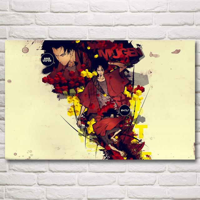 640x640 Samurai Champloo Silk Wall Posters Anime Forefront - Samurai Champloo Painting