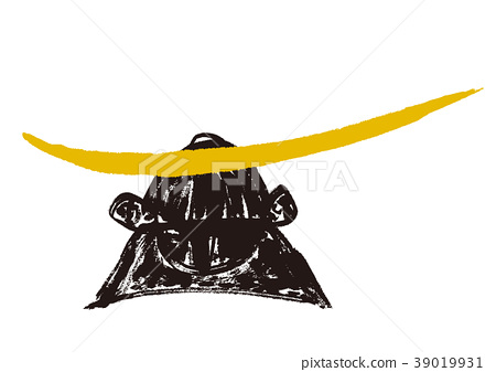 450x337 Samurai Helmet, Ink Painting, Aquarelle - Samurai Helmet Painting