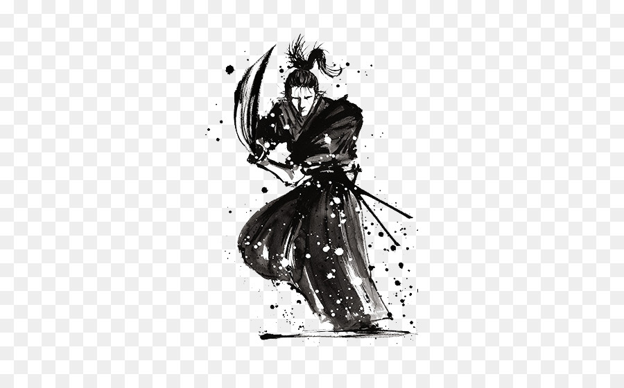 900x560 Mei Misaki Another Samurai Anime - Samurai Ink Painting
