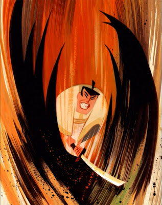 317x400 John K Stuff Painting Technique - Samurai Jack Painting