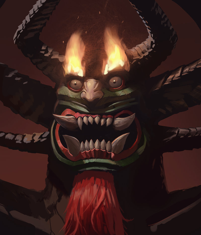 800x936 Aku From Samurai Jack (Painting Tutorial) By Kangjason - Samurai Jack Painting