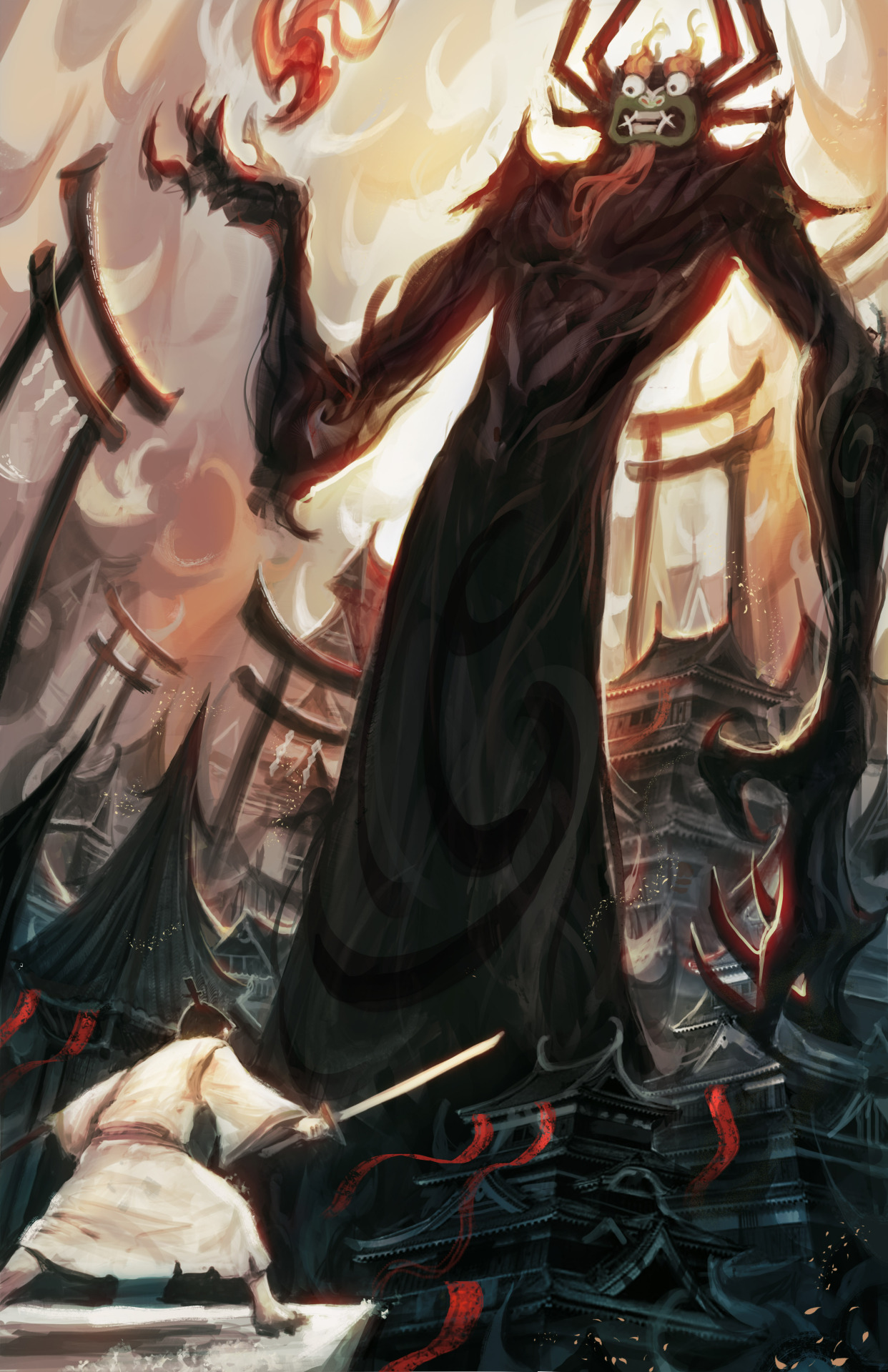 1242x1920 Anireal Samurai Jack~ God Dang I Love That Show. So Much . - Samurai Jack Painting