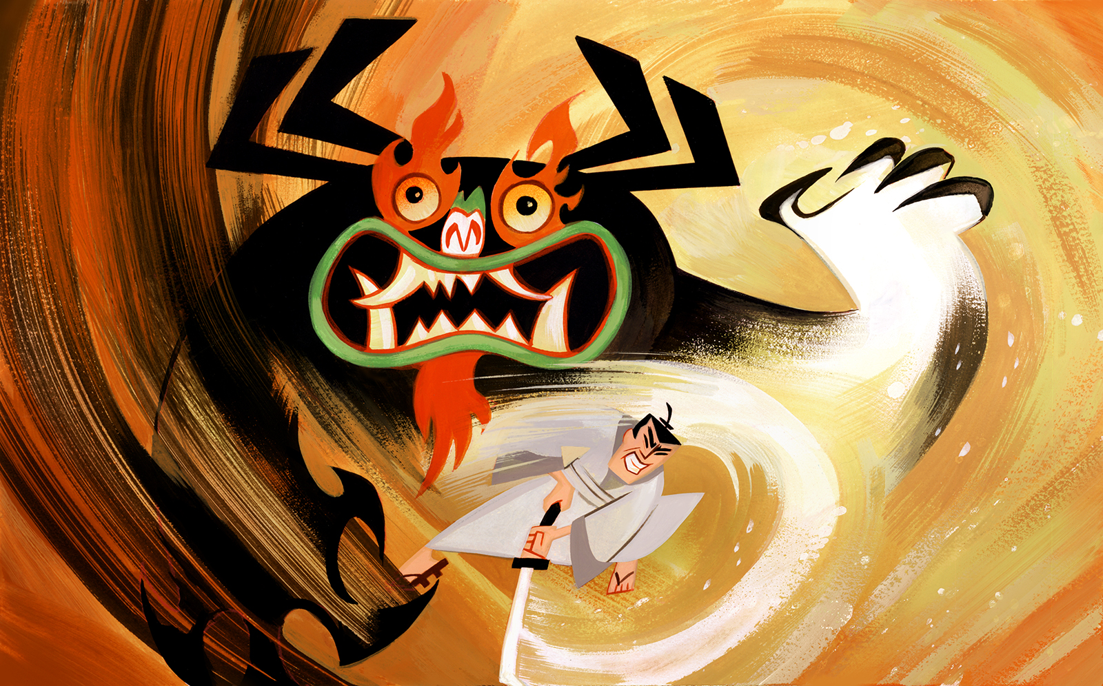 1600x996 Candycaneland - Samurai Jack Painting