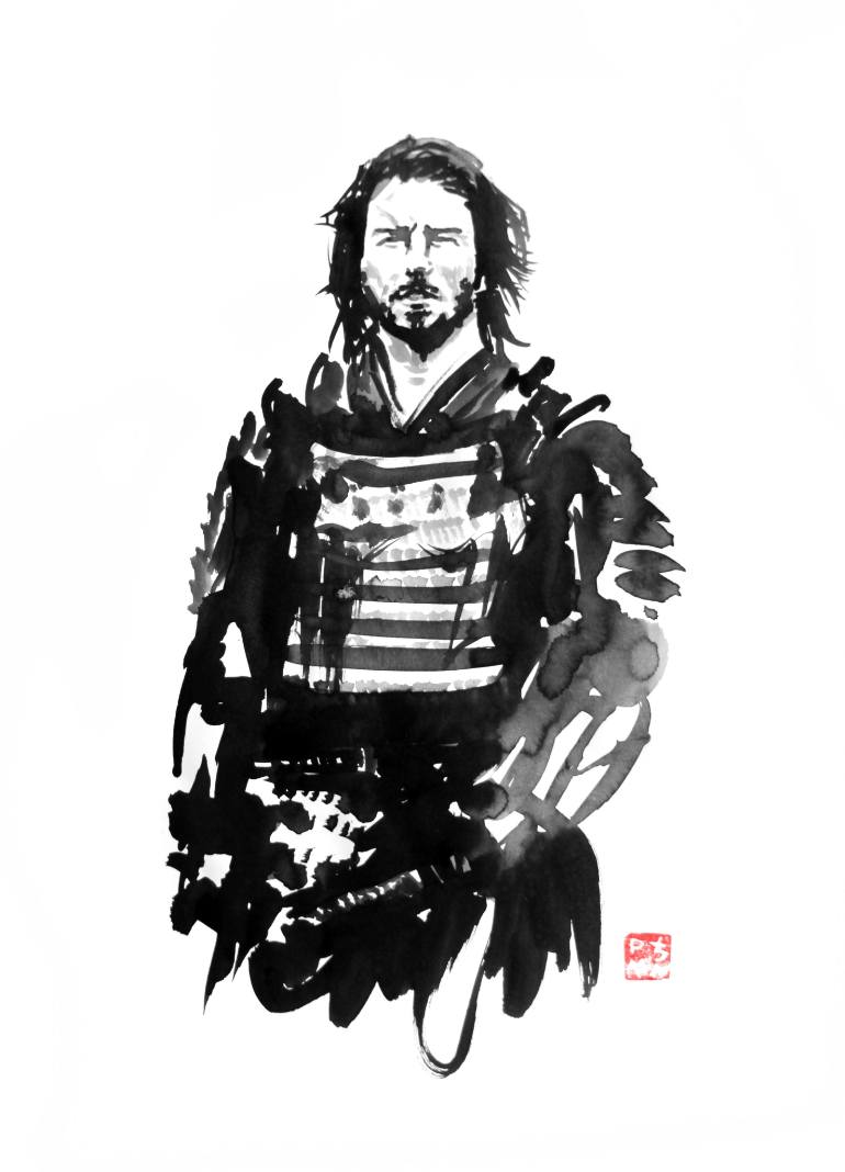 770x1068 Saatchi Art The Last Samurai Painting By Pechane Sumie - Samurai Painting