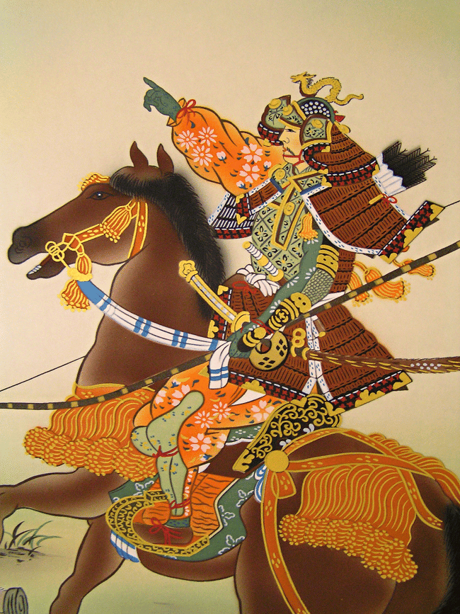 650x867 Ns 30009 [ Samurai Warrior ] Japanese Style Brand New Kakemono - Samurai Warrior Painting