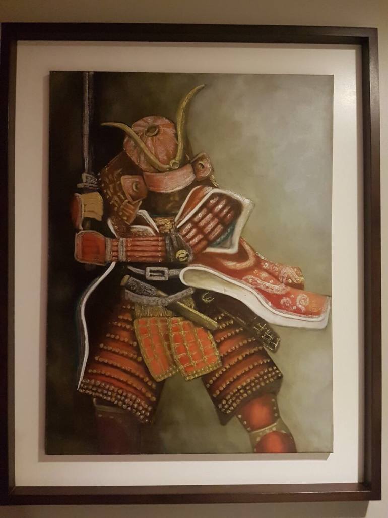 770x1027 Saatchi Art Samurai Warrior Painting By Olivares - Samurai Warrior Painting