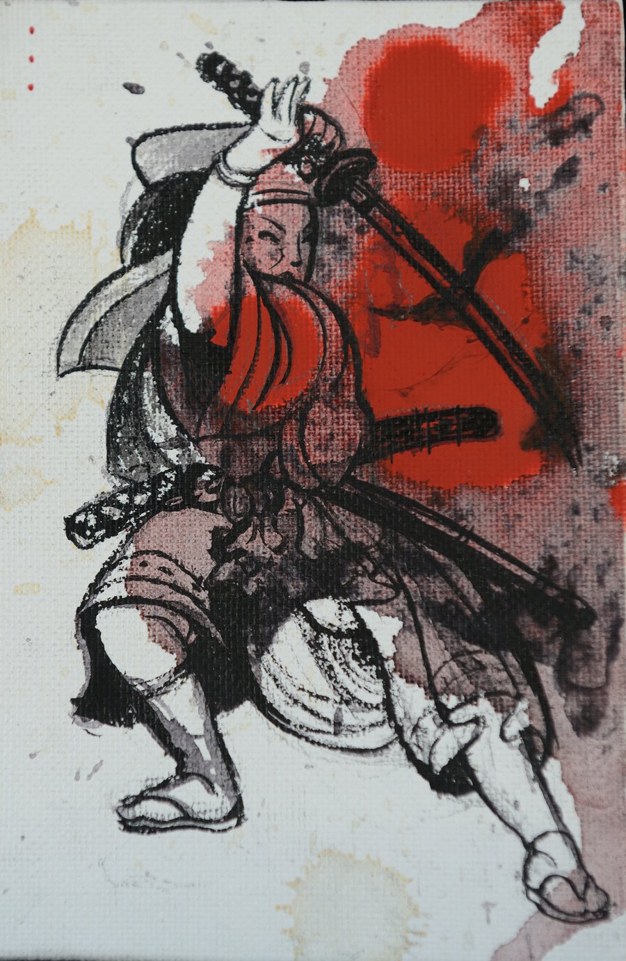 Samurai Warrior Painting at PaintingValley.com | Explore collection of ...