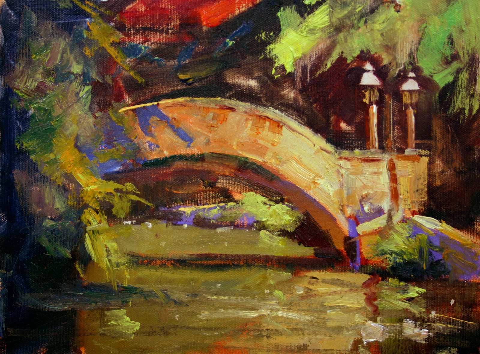 1600x1180 Rusty Jones, Painter's Blog Dailypaintworks - San Antonio Riverwalk Painting