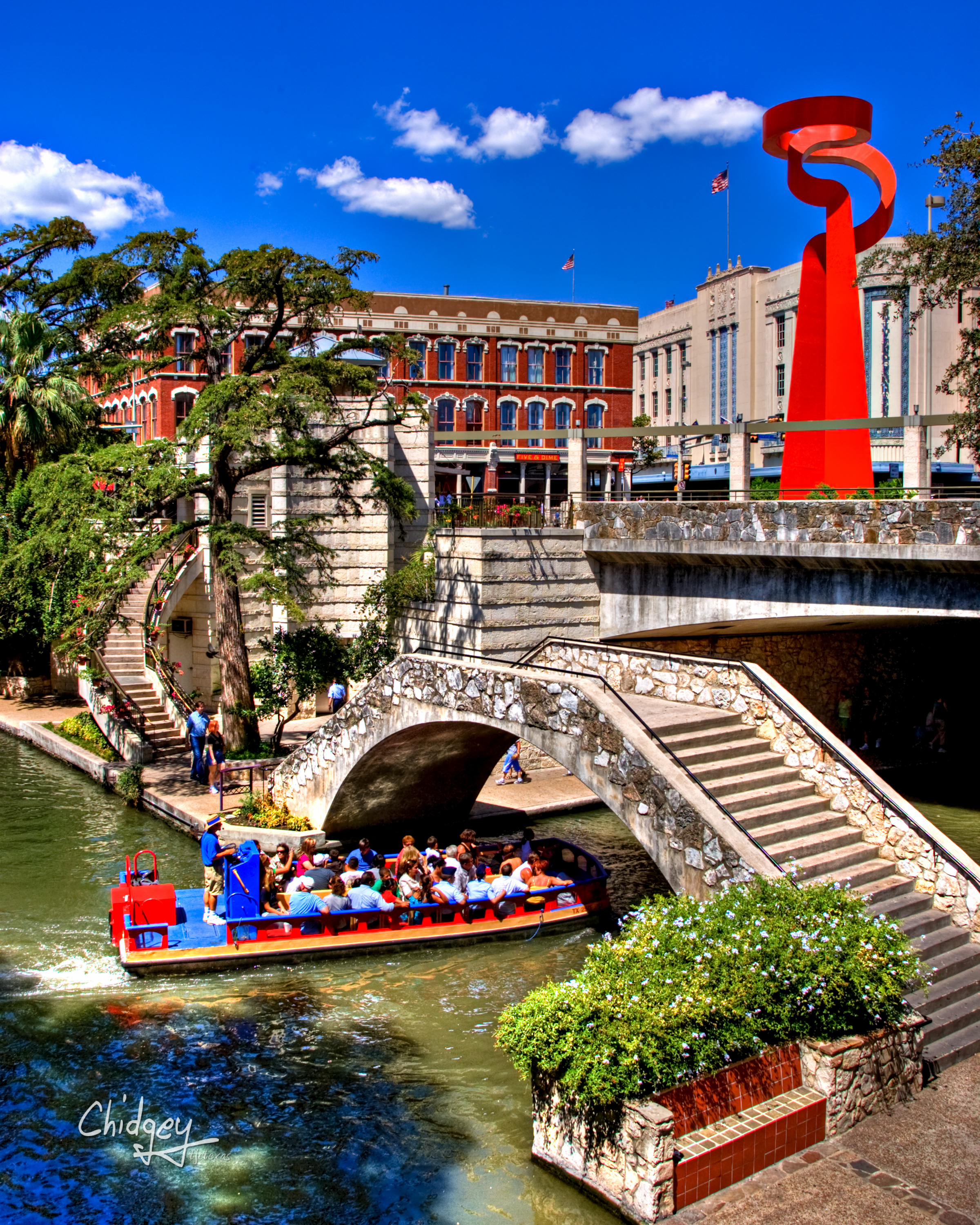 2400x3000 Downtown River Walk - San Antonio Riverwalk Painting