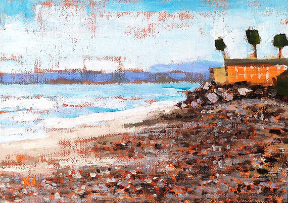 570x403 San Clemente Beach Painting Landscape Painting - San Clemente Painting