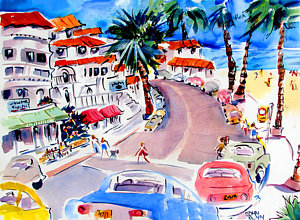 300x220 San Clemente Strip Painting By John Dunn - San Clemente Painting