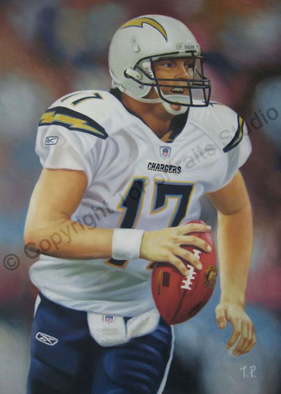 550x771 Philip Rivers San Diego Chargers - San Diego Chargers Painting