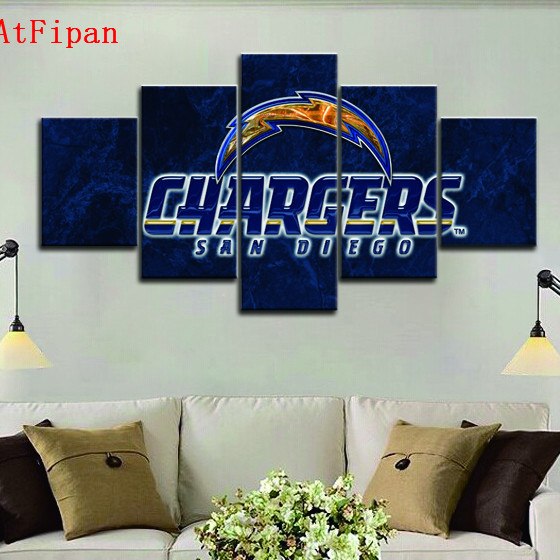 560x560 Atfipan Chargers San Diego Modern Home Wall Decor Painting Canvas - San Diego Chargers Painting