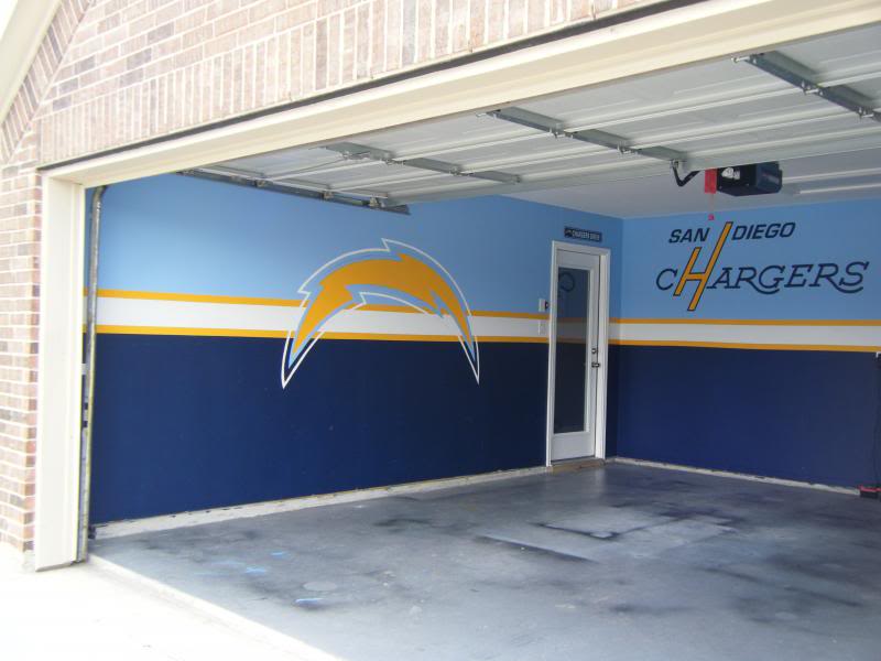 800x600 Bringing Sd To Texas (Man Garage) Pics Inside - San Diego Chargers Painting