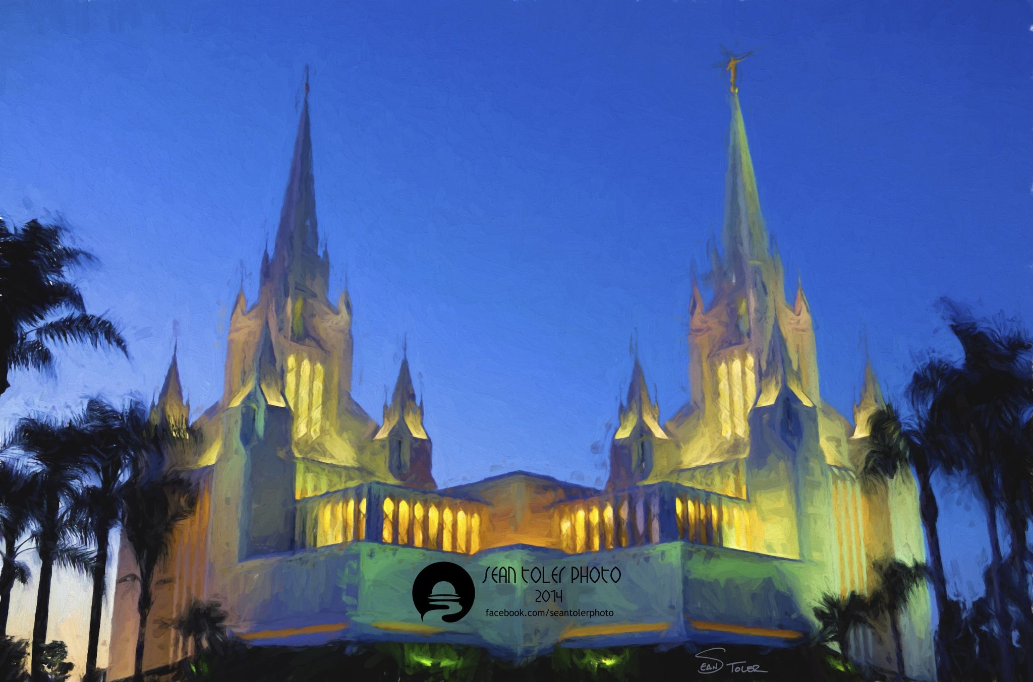 2048x1353 The Lds San Diego Temple - San Diego Temple Painting