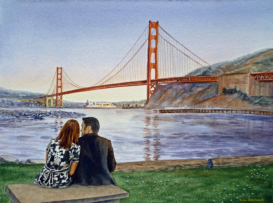 900x670 Golden Gate Bridge San Francisco - San Francisco Bridge Painting