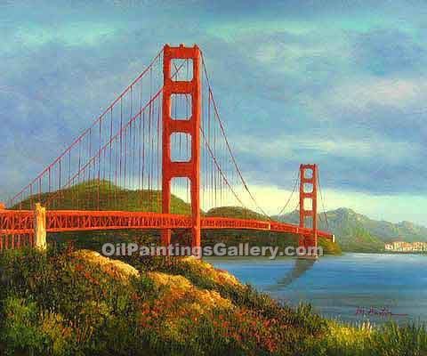 480x400 Golden Gate Bridge, San Francisco 41 (Painting Id Ci 3041 A) - San Francisco Bridge Painting