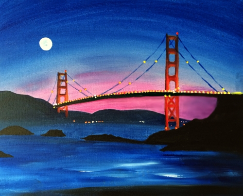 500x404 The Lister Bar 04212018 Paint Nite Event - San Francisco Bridge Painting