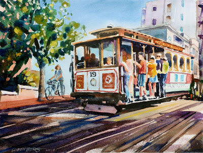 400x303 David Lobenberg San Francisco Cable Car Study - San Francisco Cable Car Painting