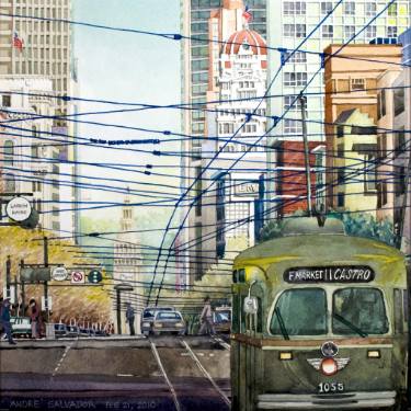 375x375 Cable Car Paintings For Sale Saatchi Art - San Francisco Cable Car Painting