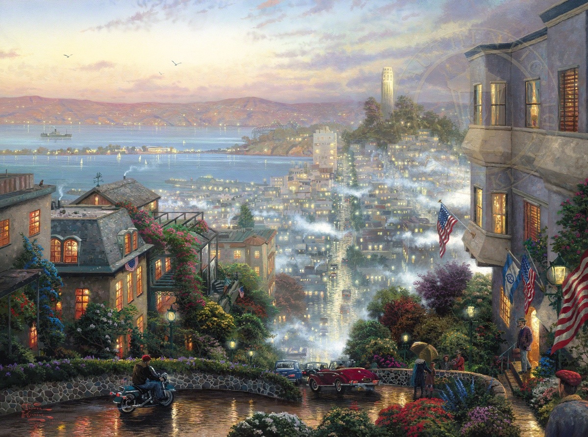 1200x892 San Francisco, Lombard Street Limited Edition Art The Thomas - San Francisco Painting