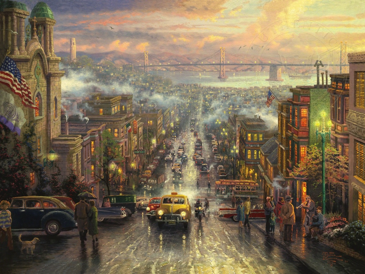 1200x903 Heart Of San Francisco, The Limited Edition Art The Thomas - San Francisco Painting