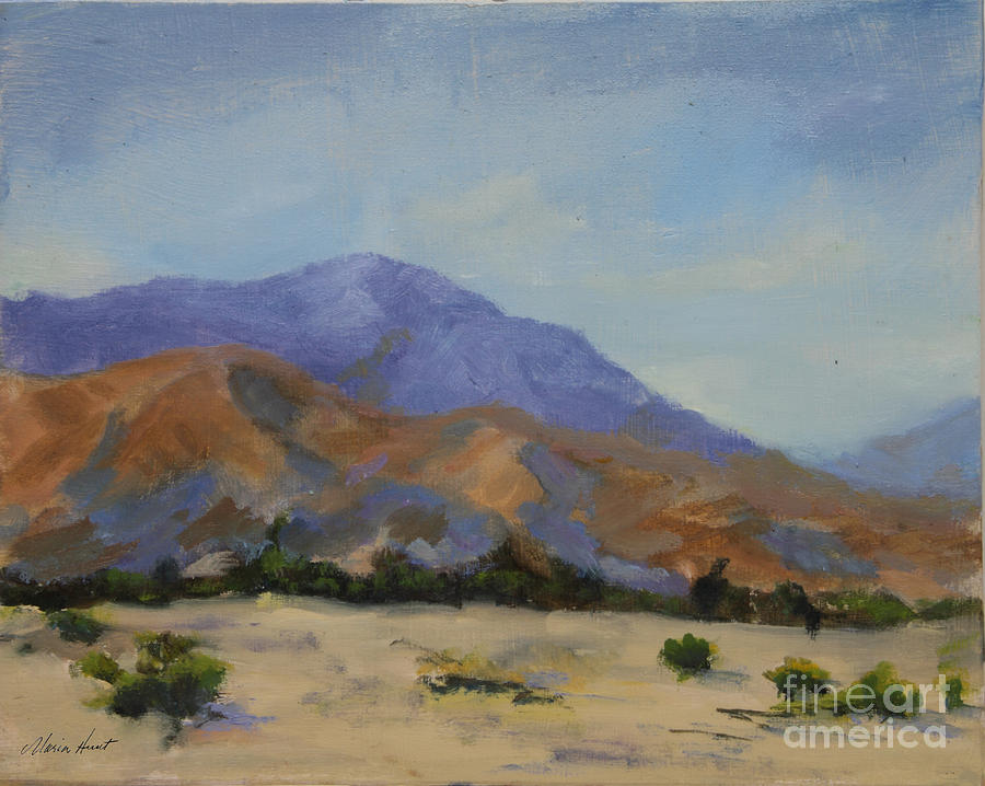 900x718 Mt. San Jacinto In Morning Light Painting By Maria Hunt - San Jacinto Painting