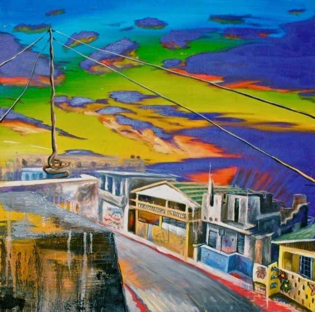 640x632 La Perla, San Juan Puerto Rico Original Artwork By Rachel Matos - San Juan Painting