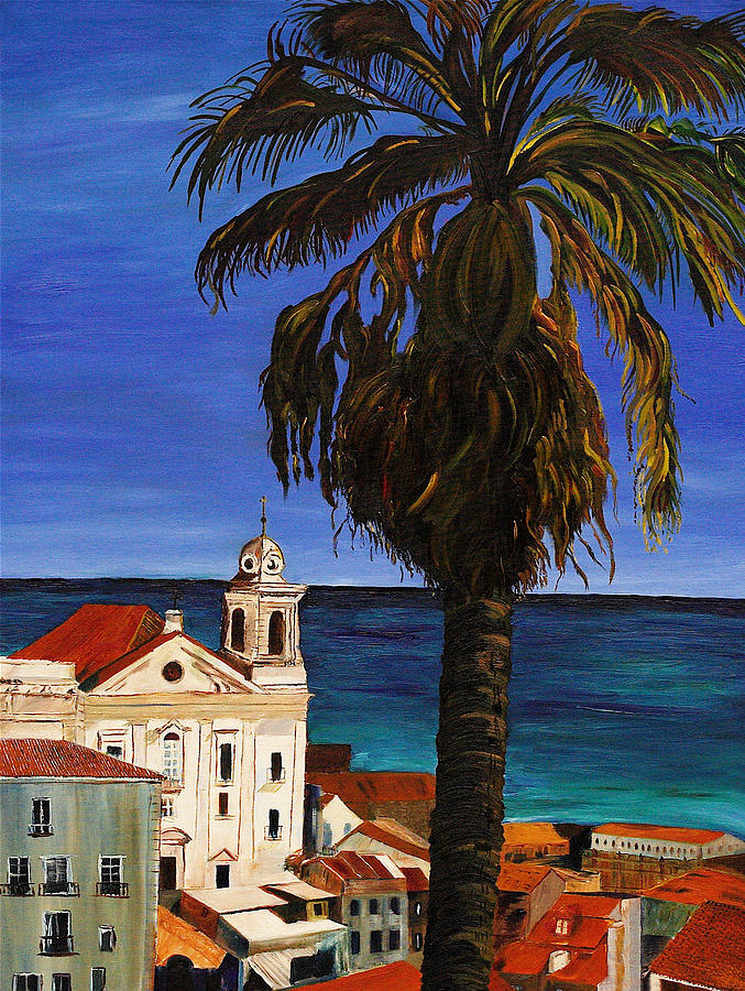 677x900 Puerto Rico Old San Juan Painting By Gregory Allen Page - San Juan Painting