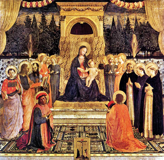 565x550 Fra Angelico - San Marco Altarpiece Painting