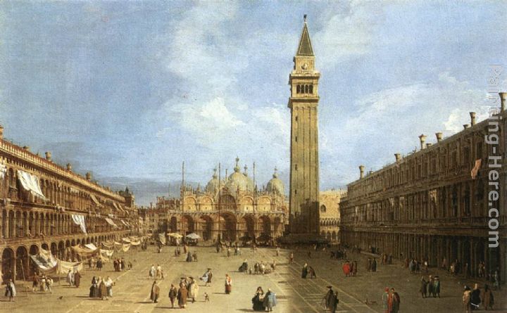 720x445 Canaletto Piazza San Marco Painting Anysize 50% Off - San Marco Painting