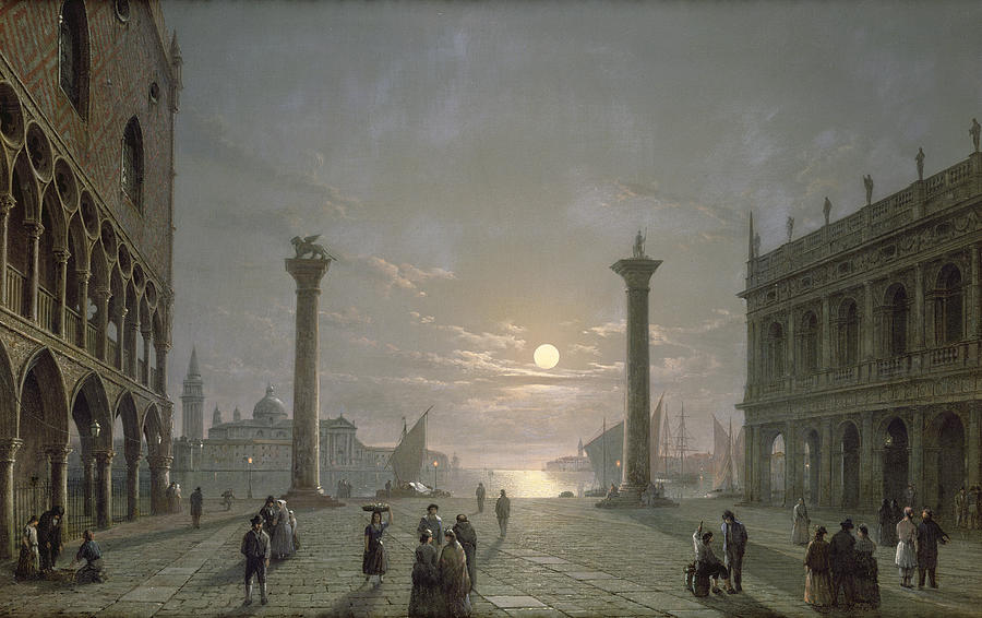 900x566 The Grand Canal From Piazza San Marco Painting By Henry Pether - San Marco Painting