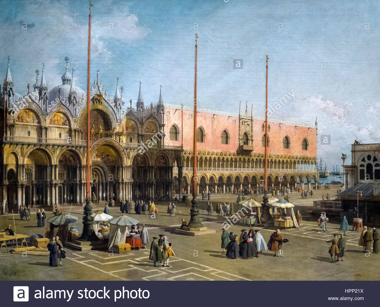1300x1050 Canaletto Painting. St Mark's Square, Venice (Piazza San Marco - San Marco Painting