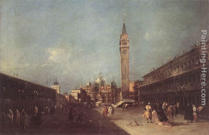 720x467 Francesco Guardi Piazza San Marco Painting Anysize 50% Off - San Marco Painting