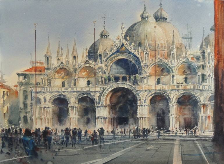 770x564 Saatchi Art Venice, San Marco Painting By Sergiy Lysyy - San Painting