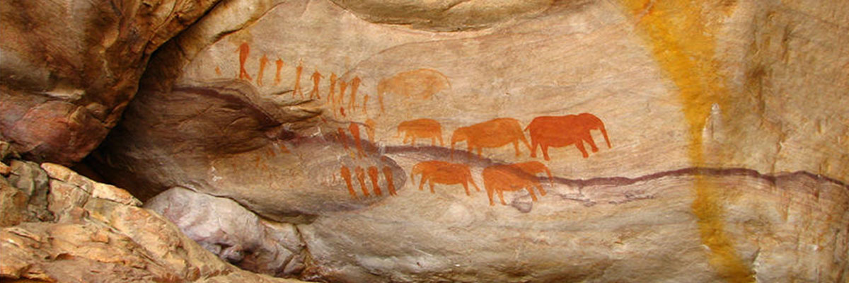1200x400 San Rock Art Paintings - San Painting