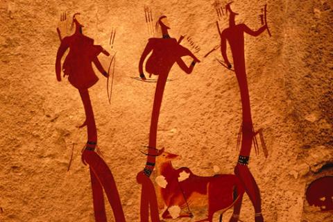 480x320 San Rock Painting South African History Online - San Painting