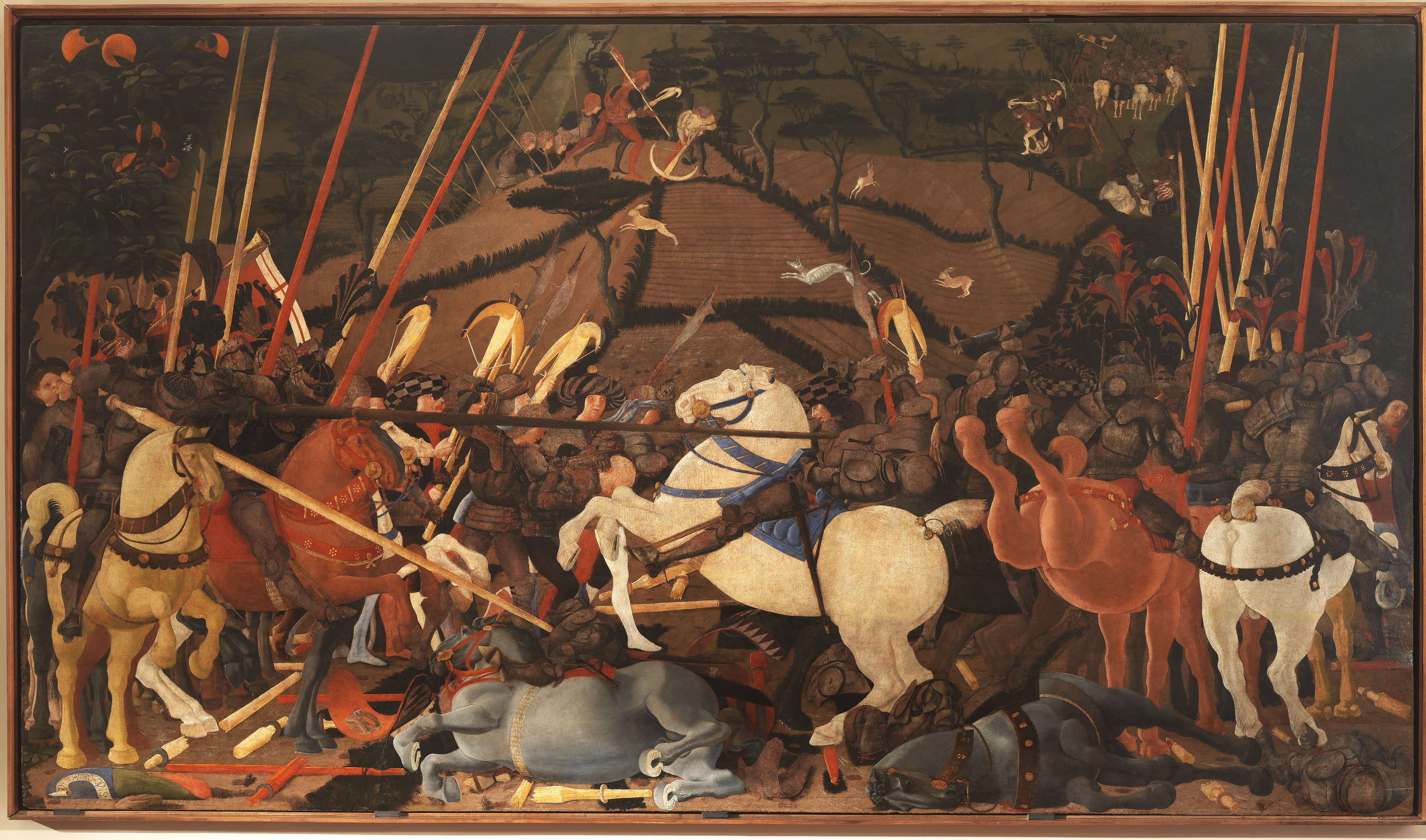 3000x1769 Battle Of San Romano Artworks Uffizi Galleries - San Painting