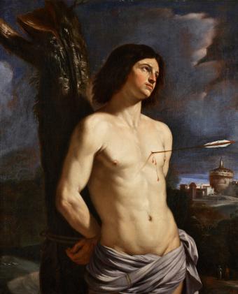 340x421 Italian Painting Catalogue Saint Sebastian - San Sebastian Painting