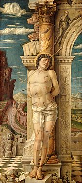 168x375 St. Sebastian (Mantegna) - San Sebastian Painting